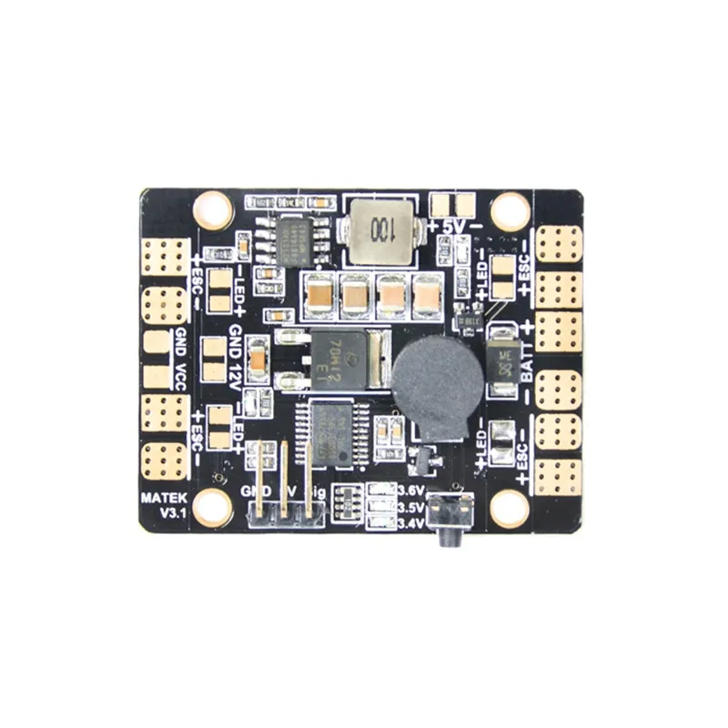 

High Quality 5 in 1 V3 PDB LED Power Hub 5V 12V Dual BEC Low Voltage Buzzer Tracker For FPV Racer