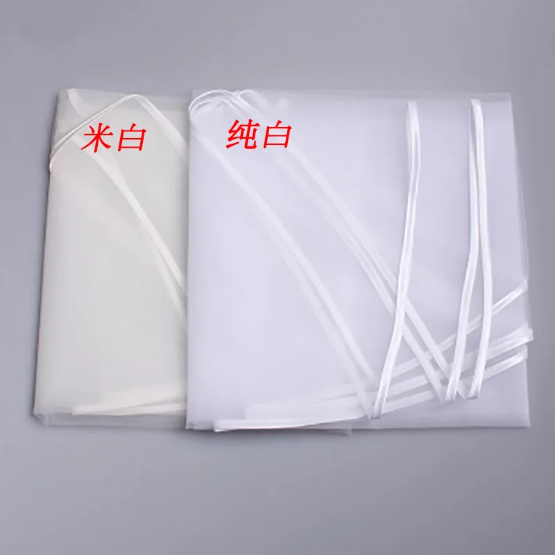 

2T Wedding Veil Short Tulle Ribbon Edge Bridal Veils Two Layer Ivory White Elegant Shoulder Length Bride Veil