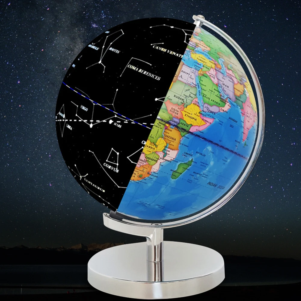 

Desktop Decoration Earth Globe With Stand Educational Toy Geography Children Gift USB Powered Home Teaching Aids LED Light