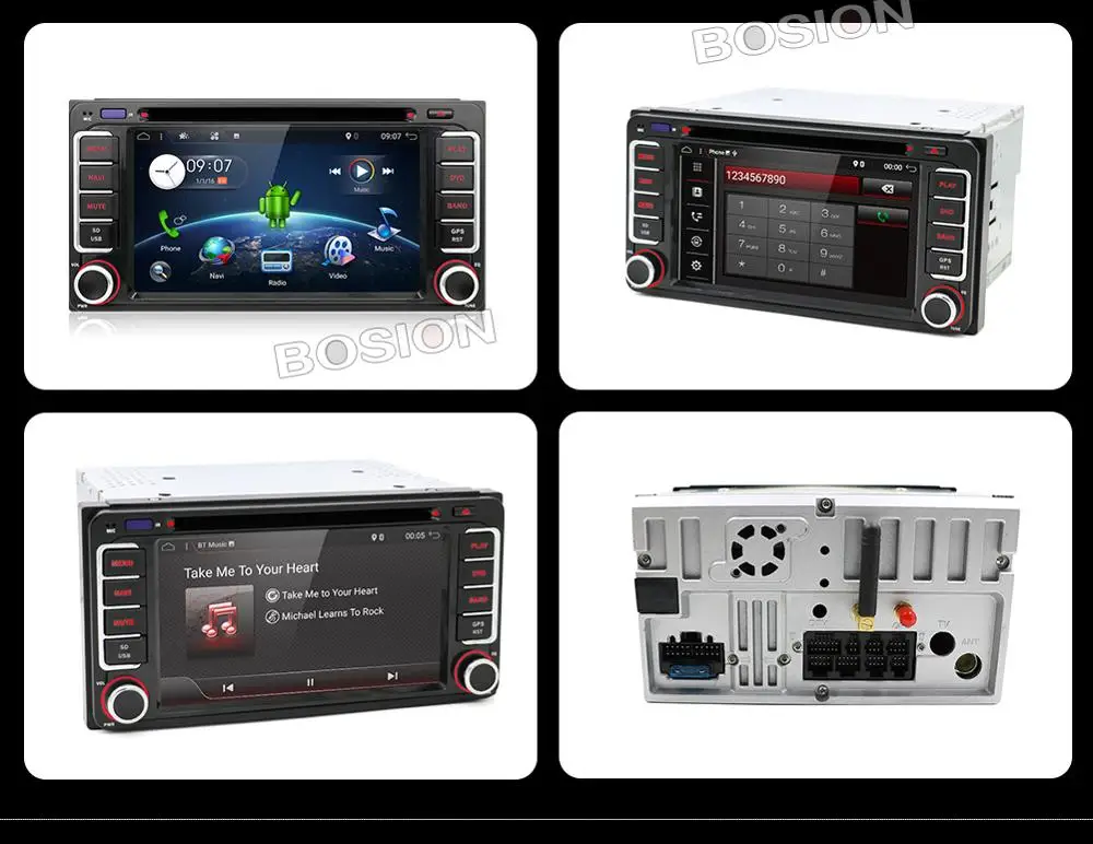 Android 9,0 4 ядра cpu 2 DIN универсальный радио автомобильный DVD gps стерео для Toyota Corolla Camry Prado RAV4 Hilux VIOS