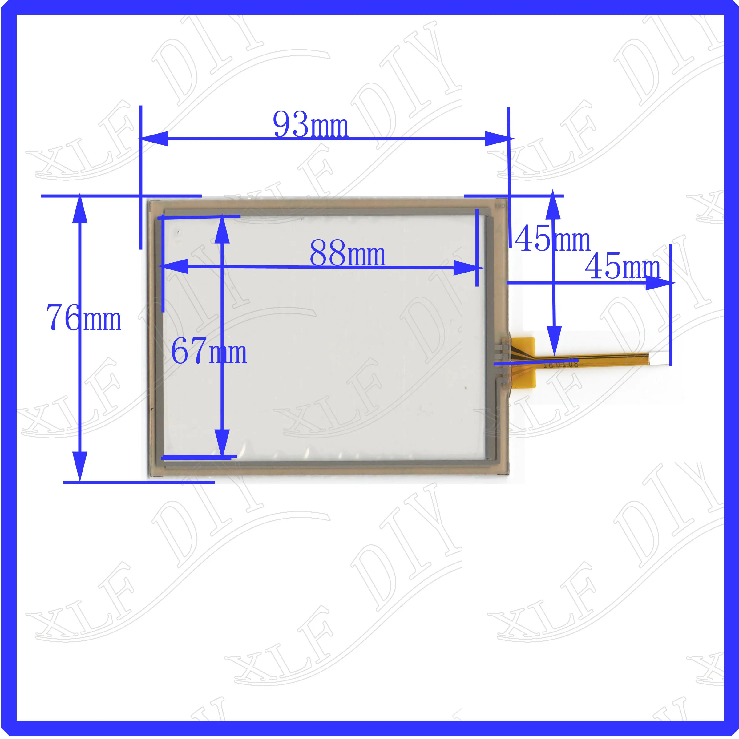 

wholesale 93*76MM resistance screen glass for GPS CAR this is compatible 93*76
