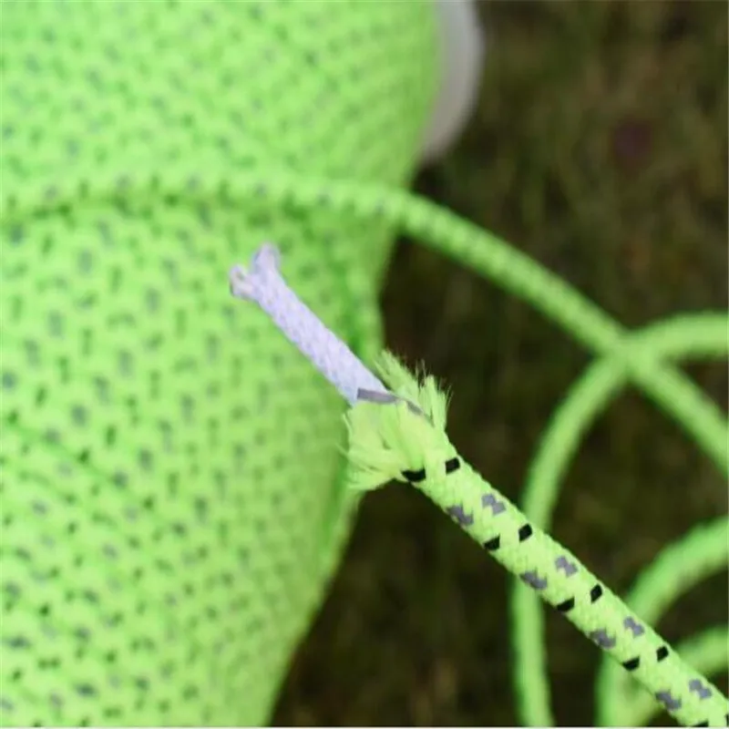 Уличная скалолазающая веревка безопасная 10 м 4 мм светоотражающий парашютный