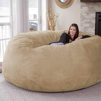7ft giant big soft micro suede bean bag sofa cover chair jumbo comfortable relax living room bean bag cover dropshipping