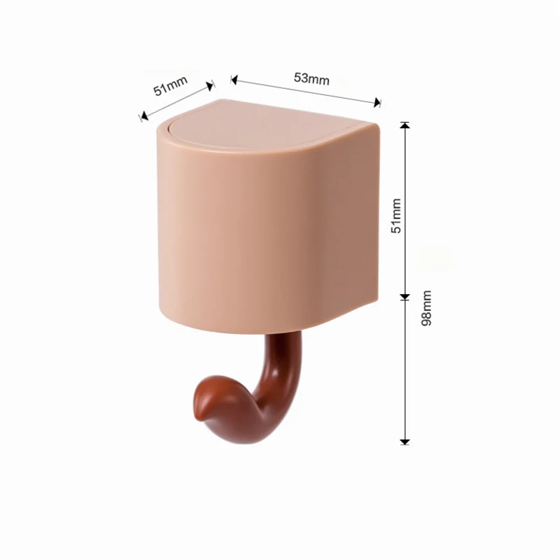 

Squirrel Hook Hanging Wall No-punching Creative Cute Squirrel Key Hook hot style Colorful Box Kitchen Rack