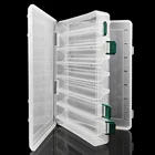 Одна штука, 27 см * 18 см * 5 см, 14 отсеков, двухсторонняя рыболовная приманка, крючки, снасти, водонепроницаемый контейнер для хранения, коробка для рыболовных снастей