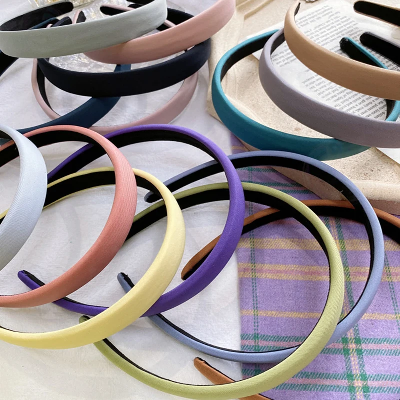 

Женский однотонный обруч в Корейском стиле, обруч для волос карамельных цветов, простой дизайн, модные обручи для волос, аксессуары для воло...