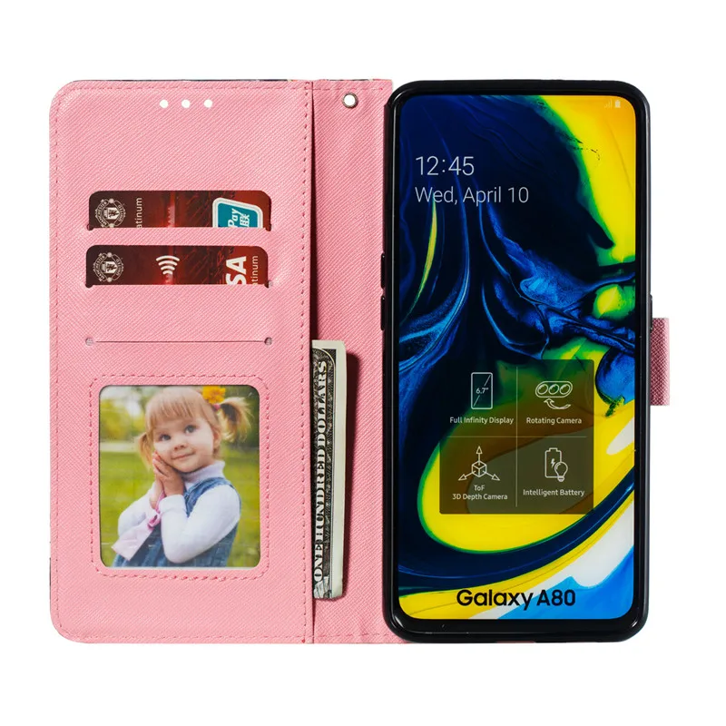 Кожаный чехол-флип чехол для samsung A6 J4 J6 плюс A10 A20 A30 A40 A50 A60 A70 A80 M40 чехол для samsung A7 A8s A6s Примечание 10