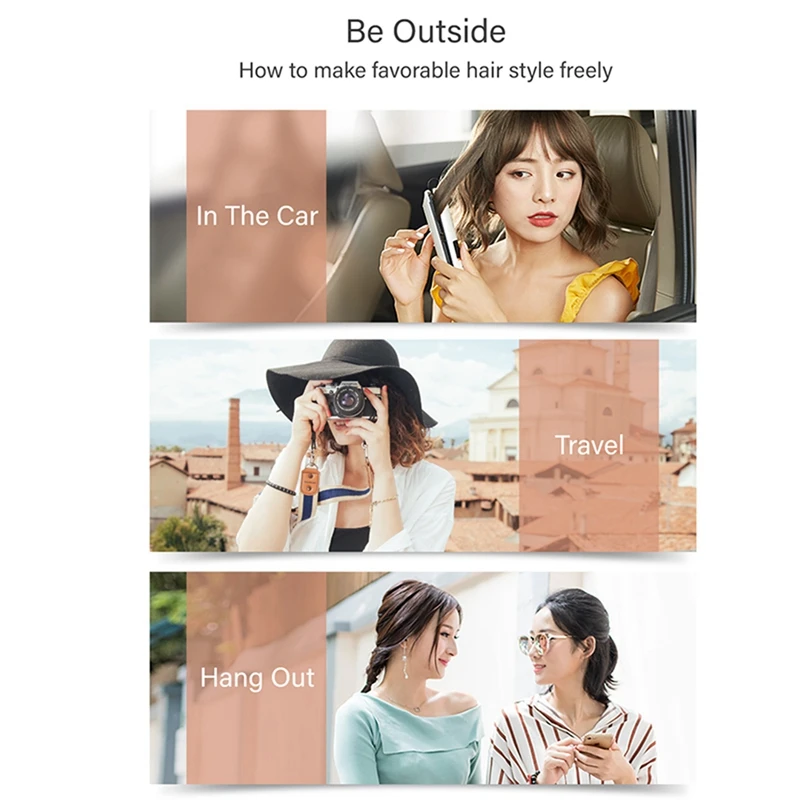 

Mini Usb Cordless Hair Straightener With Power Bank Lock System Travel Flat Irons Portable Wireless Straightening Hair Iron