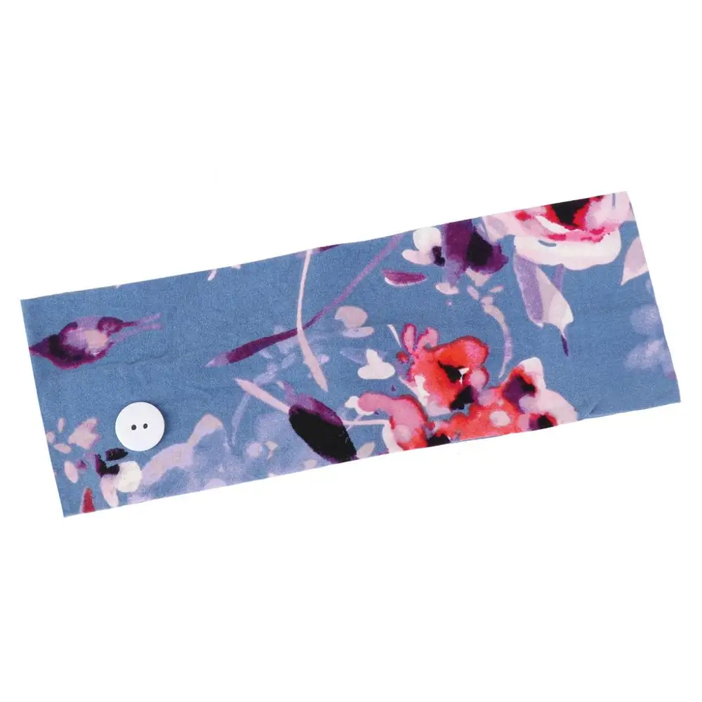 Женская Цветочная повязка на голову с пуговицами | Тематическая одежда и