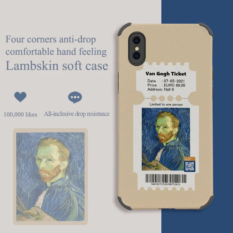 

Celebrities In Oil Painting Phone Case For iPhone X XS XR XSMAX Liquid Silicone Cover