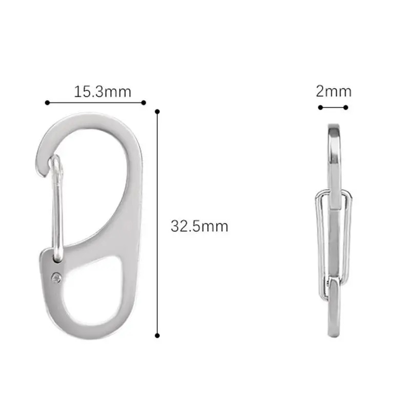

1pcs Mini Keychain Classic Mini Carabiner Keychain Buckle Hiking Camping Spring Hanging A2I2