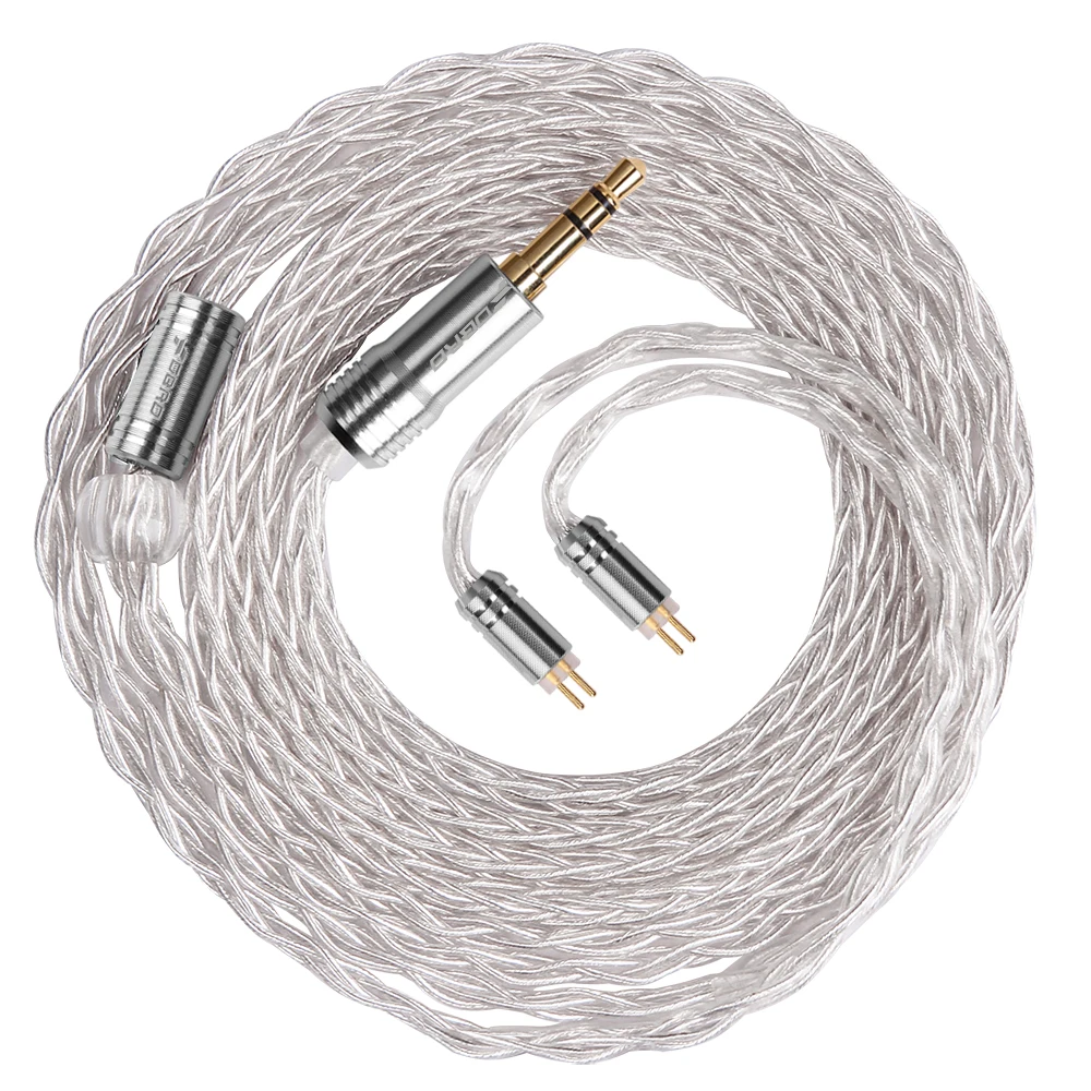 FDBRO 8 core MMCX IE80 A2DC IM 2pin наушники кабель 2,5/3,5/4,4 мм с серебряным покрытием гарнитуры аудио провода LS50 LS70 LS200 LS30