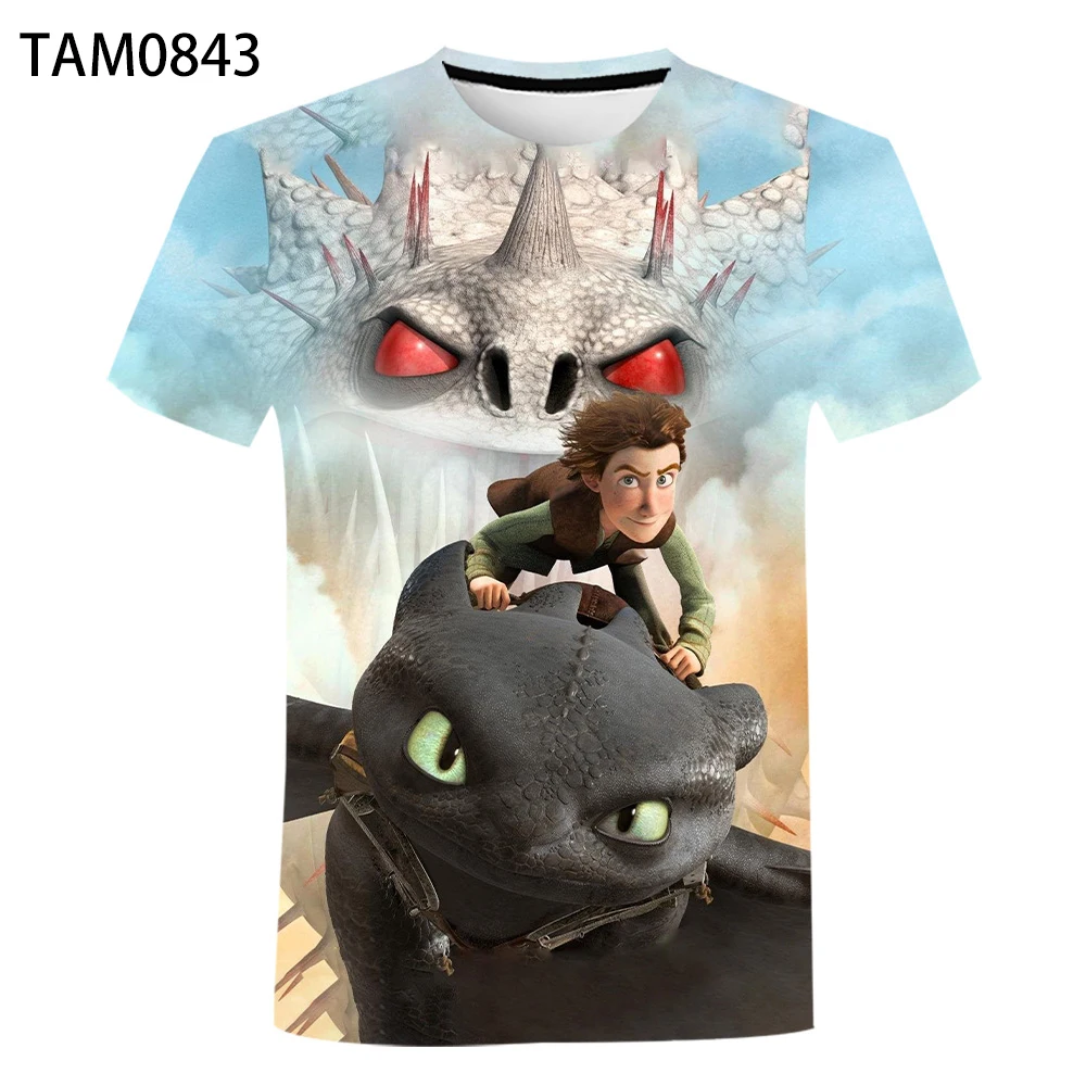 Дракон Тренер летняя футболка в европейском стиле 3D цифровая печать красоты