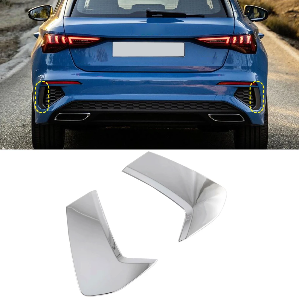 

2 шт., задние противотуманные фары из АБС-пластика для Audi A3 S Line 8Y 2020-2021