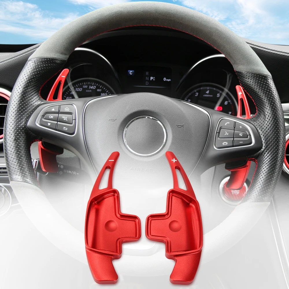 1 пара автомобиля рулевое колесо сдвиг Paddle Shifter расширение для Benz A B C E GLE класс CLS