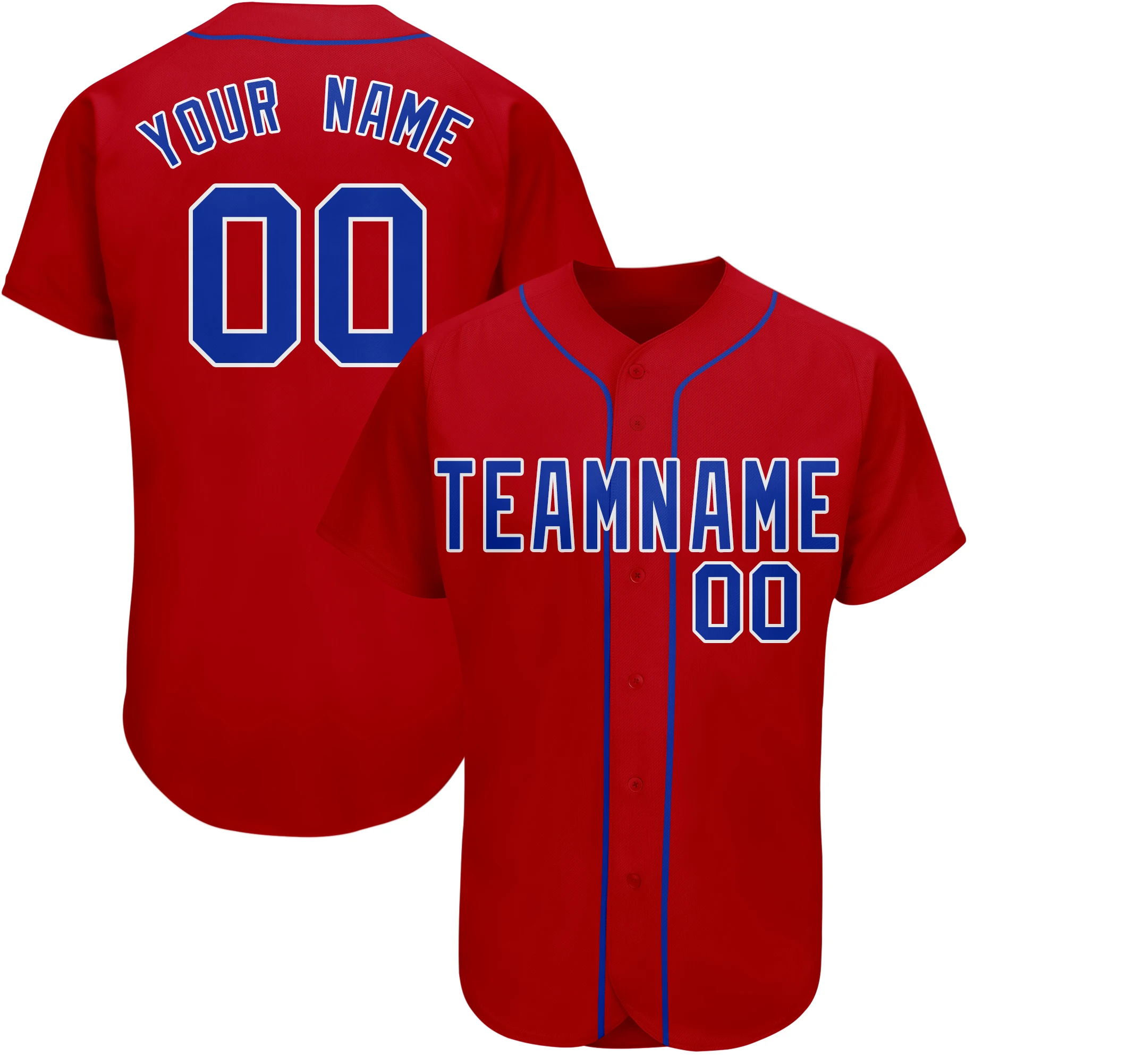 Custom Baseball Jersey Full Sublimated Team Name/Numbers Button-down Breathable Soft Tee Shirts for Men/Kids Fans Gift Game