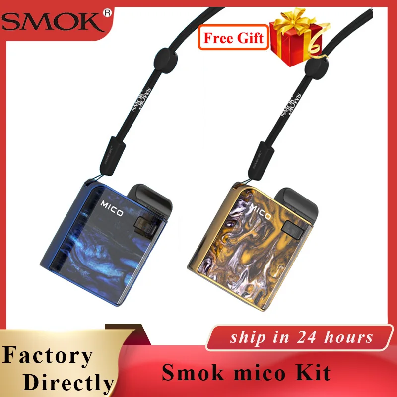 Оригинальная электронная сигарета SMOK Mico комплект с аккумулятором 700 мАч pod mod MTL vape 1,7 мл Vape pod Somk mico Pod Vape