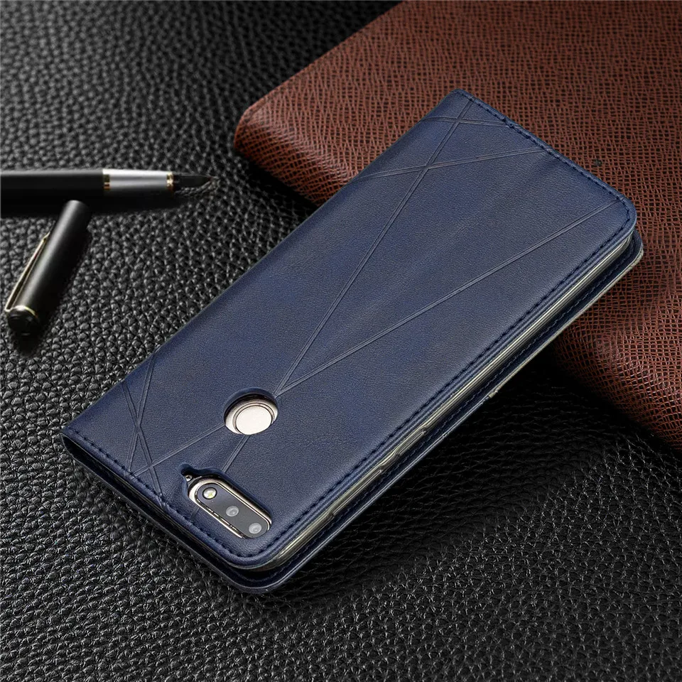 Книжка чехол на для huawei Honor 7A 7A Pro AUM-L29 Honor7A Pro Хуавей Хонор 7a 7c про Кожаный чехол-книжка с магнитным бумажником для Honor 7C Pro LND-L29 Honor7C Pro