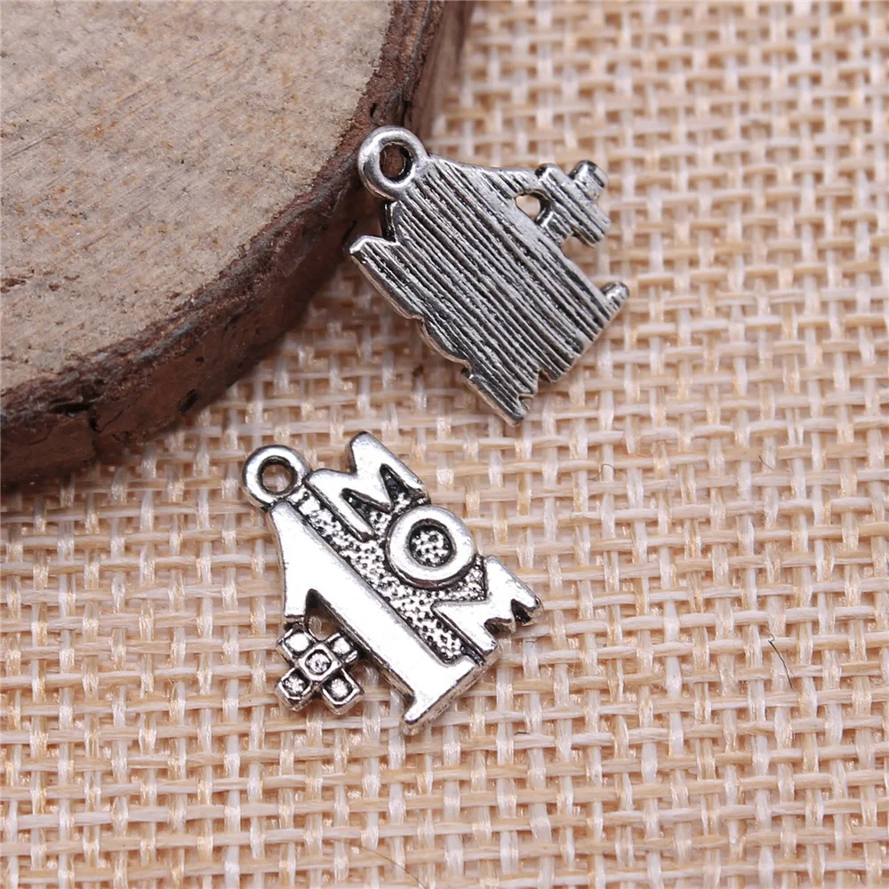 

10Pcs 15x12mm #1 Mom Best Mom Mother Charms Antique Jewelry Making DIY Handmade Craft
