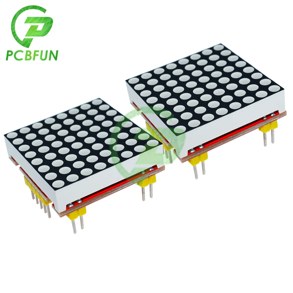 Красный MAX7219 точечно-матричный модуль привода 8x8 матричный общий анод 5V 3 V для 51 VCC