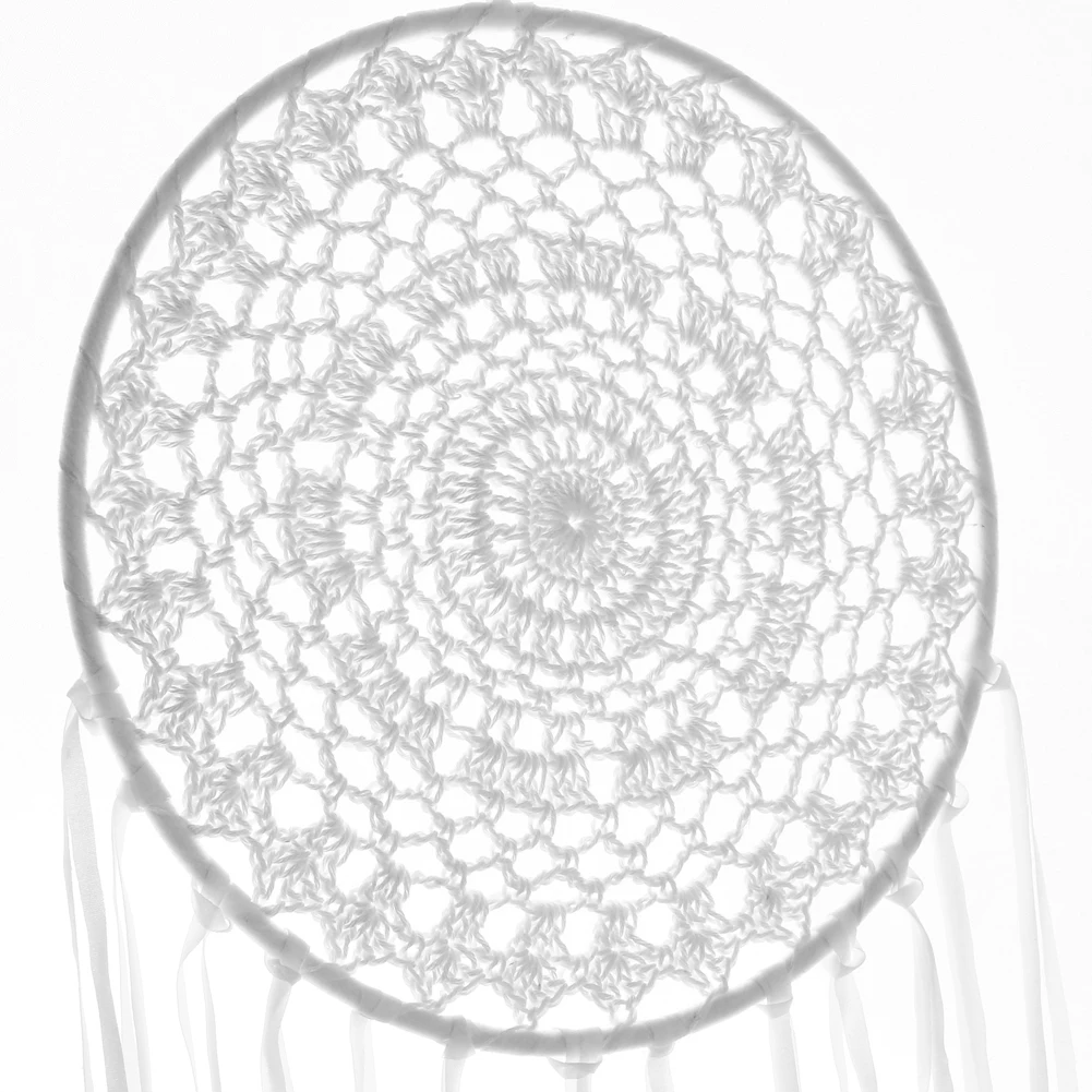 Белая кружевная подвеска Ловец снов | Дом и сад