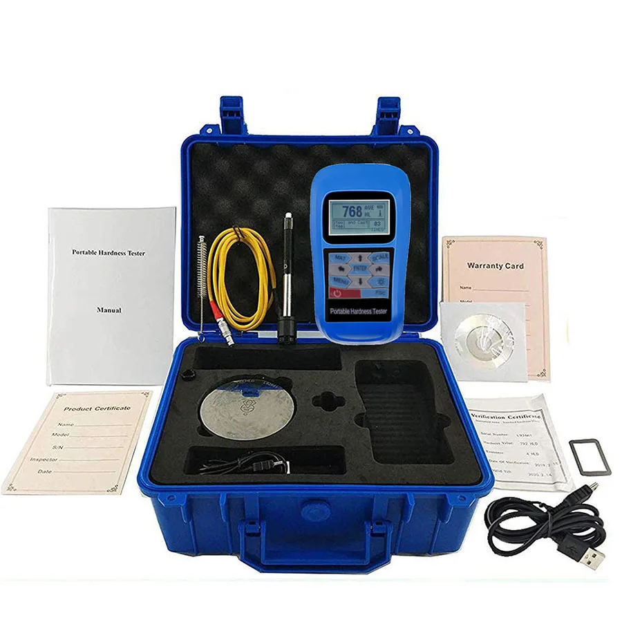 

Портативный тестер твердости Leeb, Измеритель Твердости HL HB HRB HRC HRA HV HS, USB-интерфейс для металла и стали