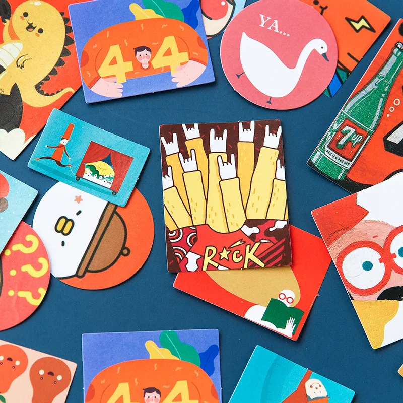 60 шт./компл. Этикетка &quotкавай&quot наклейки пуля журнал Творческий Забавный узор