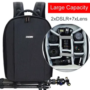 camera backpack pro dslr bag case large capacity waterproof shockproof bag for canon sony nikon slr dslr camera lens tripods free global shipping