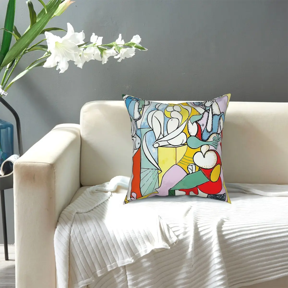 

Pablo Picasso The Sculptor, 1931 Artwork Throw Pillow Cover Polyester Cushions for Sofa Awesome Pillowcover Home Decor