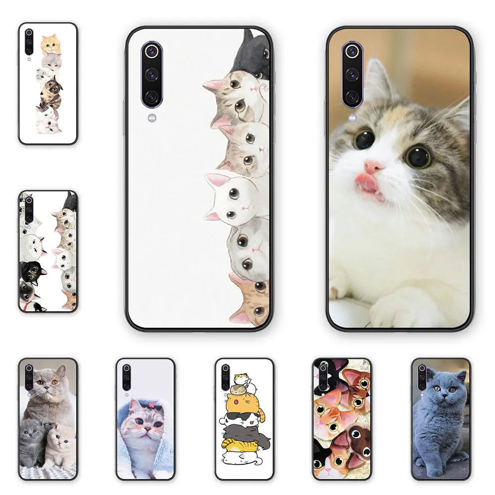 Чехол накладка из силикона и ТПУ для Xiaomi5 милое симпатичное животное 5S Plus 6 6X 8 8lite 9