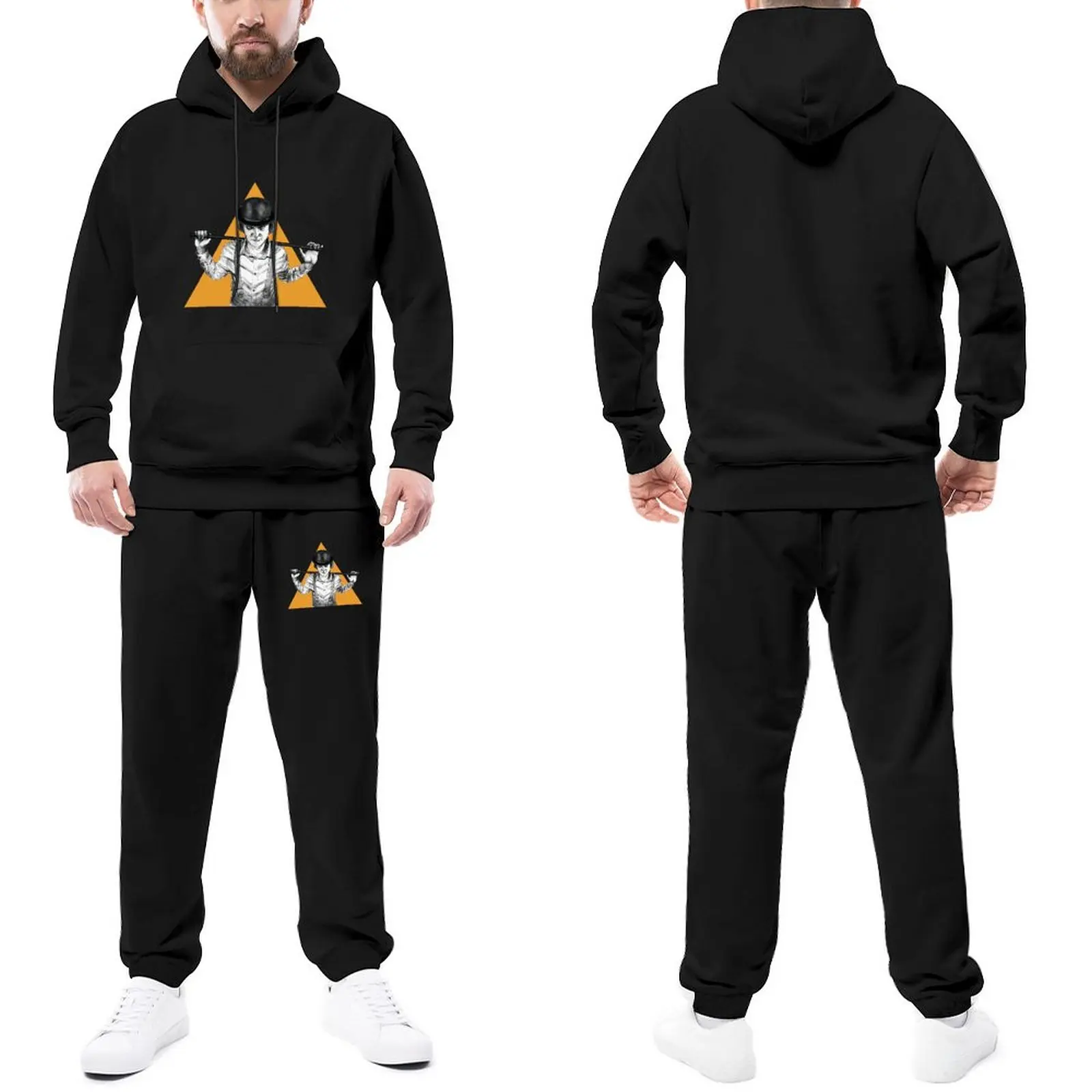 

Clockwork Orange Tracksuit Set Clockwork Orange Casual Sweatsuits Man Sweatpants and Hoodie Set Fishing