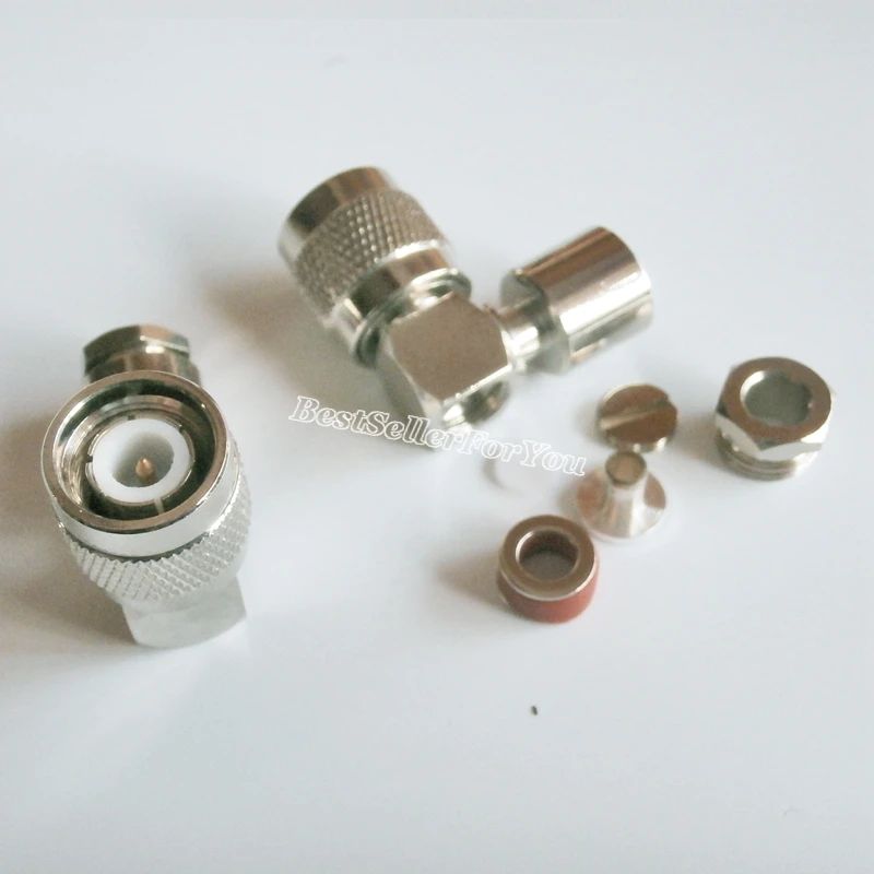 1 шт. разъем TNC штекер прямоугольный зажим RF для коаксиального кабеля LMR195 RG58 RG400 RG142