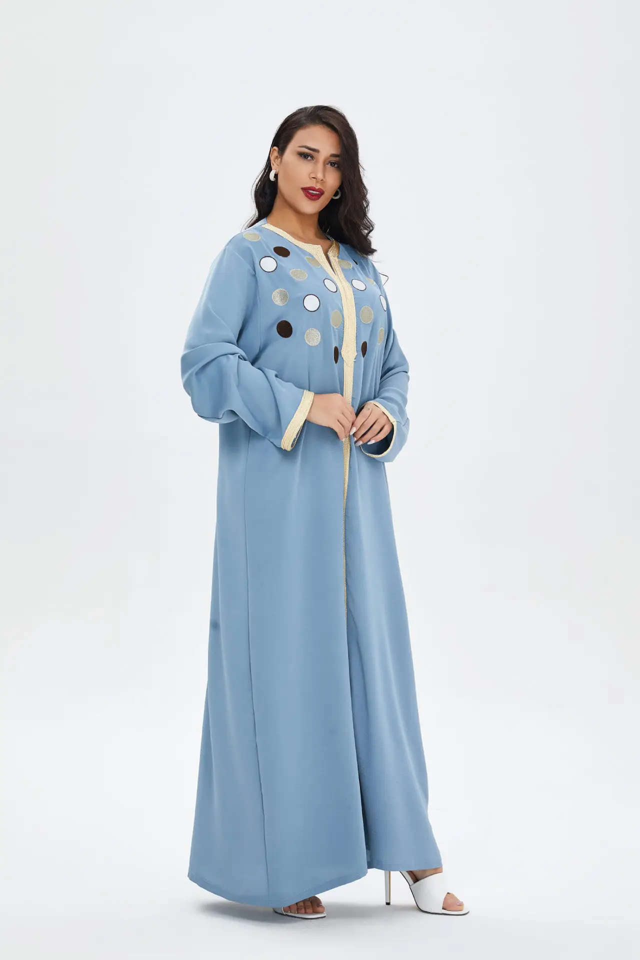 

Women 2021 Spring Summer New Style Classic Dashiki Fashion Loose Long Maxi Dress Muslim Fashion Abaya African Dresses