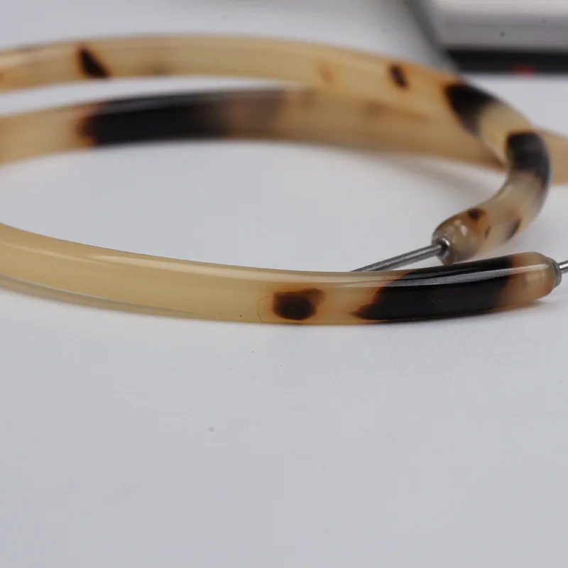 Женские акриловые серьги большой круг обруч Модные Акриловые Серьги C женские Oreja