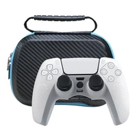 game controller storage bag accessories silicone cover thumb caps for sony ps5 protection kit portable gamepad carrying case