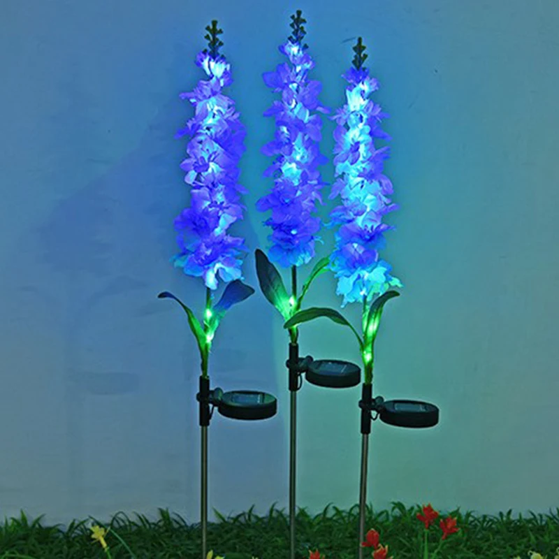 

Solar Light LED Violet Lawn Light Outdoor Waterproof Garden Courtyard Park Path Corridor Lawn Decorative Lighting