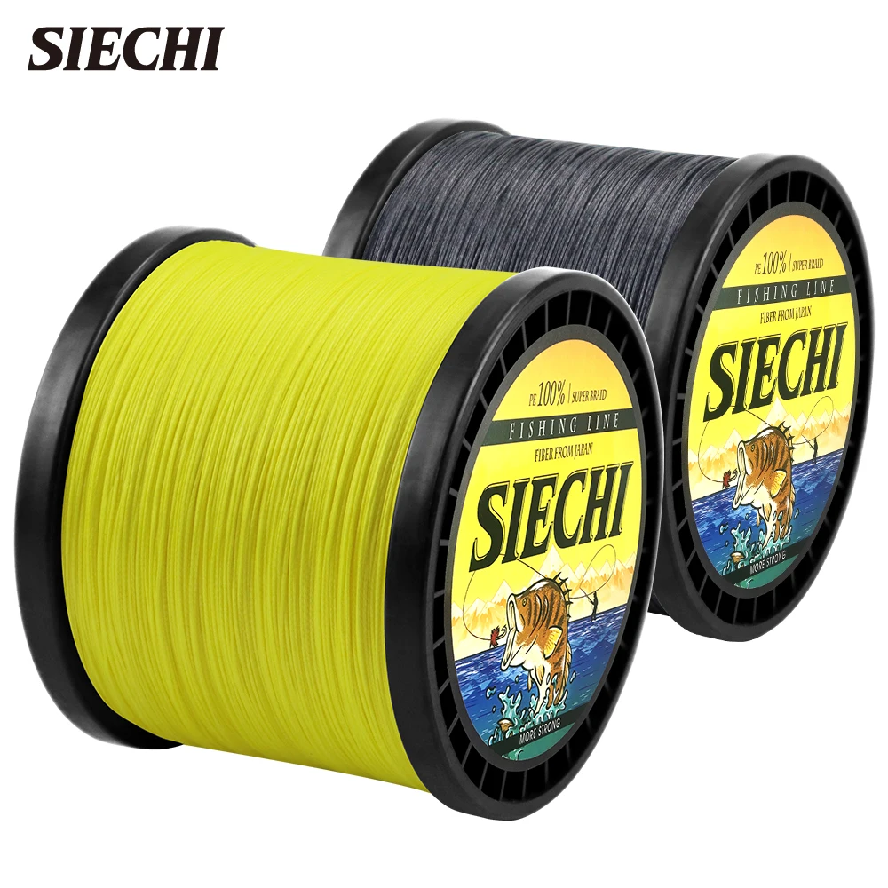 

SIECHI бренд 300 м 500 м 1000 м PE плетеная леска 8 нитей 4 нити мультифиламентная леска для ловли карпа