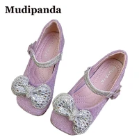 spring children girl princess shoes rhinestone bow baby toddler footwear soft sole kids girls flat shoes teen mary janes sandals
