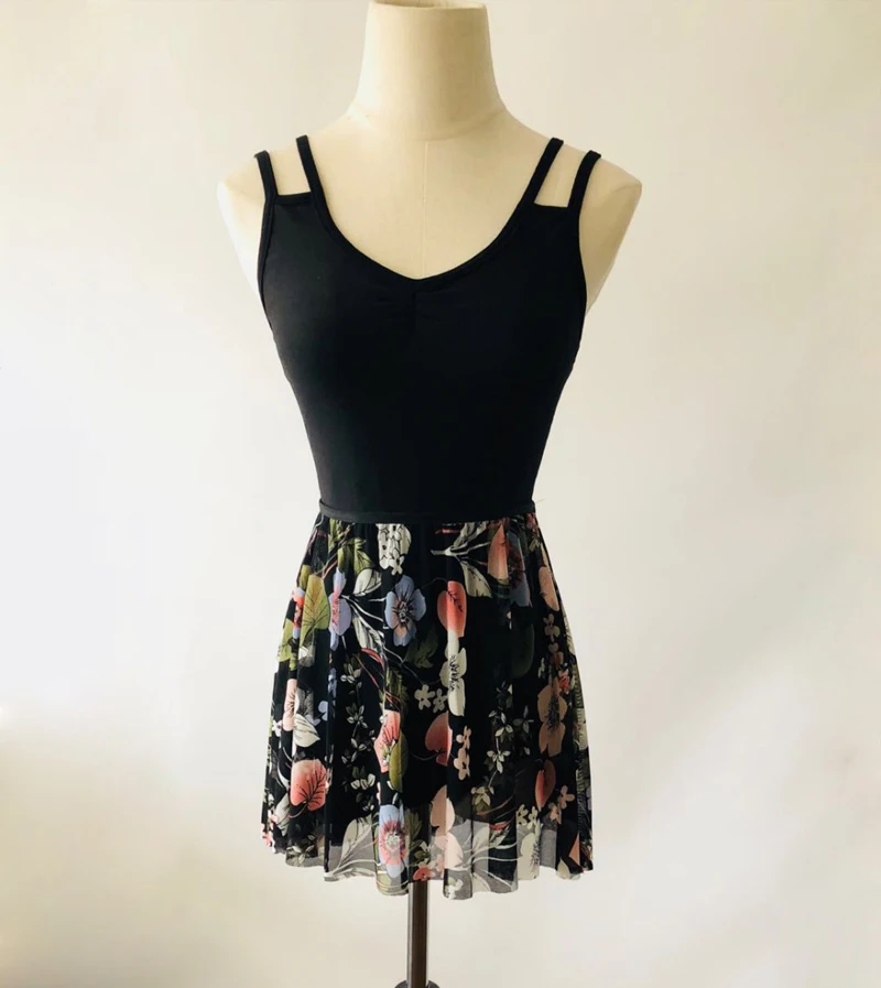 Балетная юбка для танцев новый дизайн высокое качество цветочный сетчатый