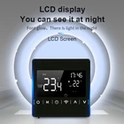 Tuya WI-FI Смарт Термостат ЖК-дисплей Дисплей приложение Smart Life Управление Электрический напольного отопления водыбытовой газовый котел бойлер водонагреватель Температура пульт дистанционного управления