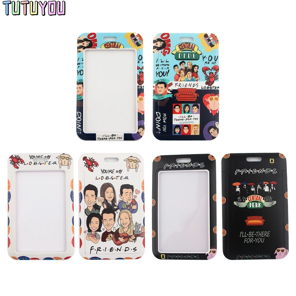 

1pc PC2443 Hot TV Show Friends Lanyards Id Badge Holder Keychain ID Card Pass Gym Mobile Badge Holder Lanyard Key Holder