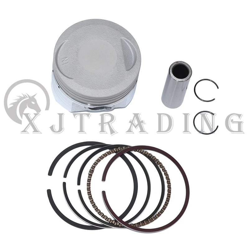 

Высокое качество 56,5 мм поршневой 15 мм поршневой палец кольцо комплект для LIFAN 150cc Байк горизонтальный двигатель Запчасти HH-107A