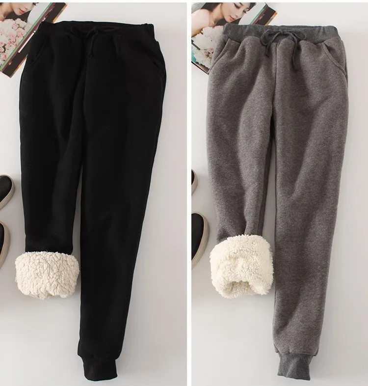 Осень-зима 2019 женские флисовые тренировочные штаны брюки яркие цвета