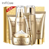 6pcs snail skin care sets face cream cleanser toner moisturizer eye cream kit cosmetics gift set skin care products