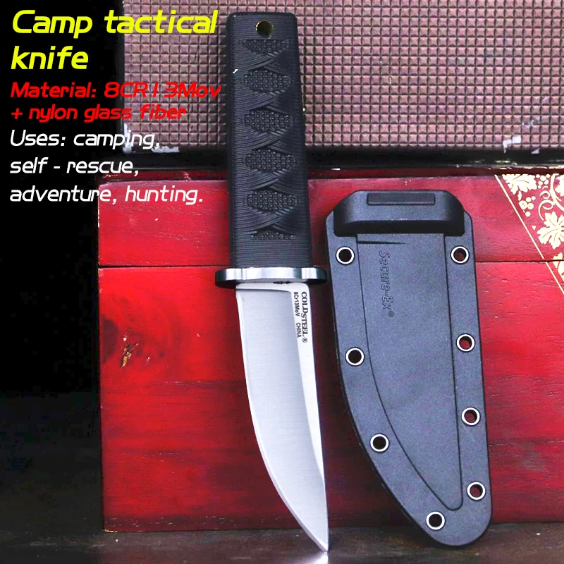 

Cold steel 8CR13Mov Hunting knife self-defense camping survival Mini knife high hardness sharp one keel small straight knife