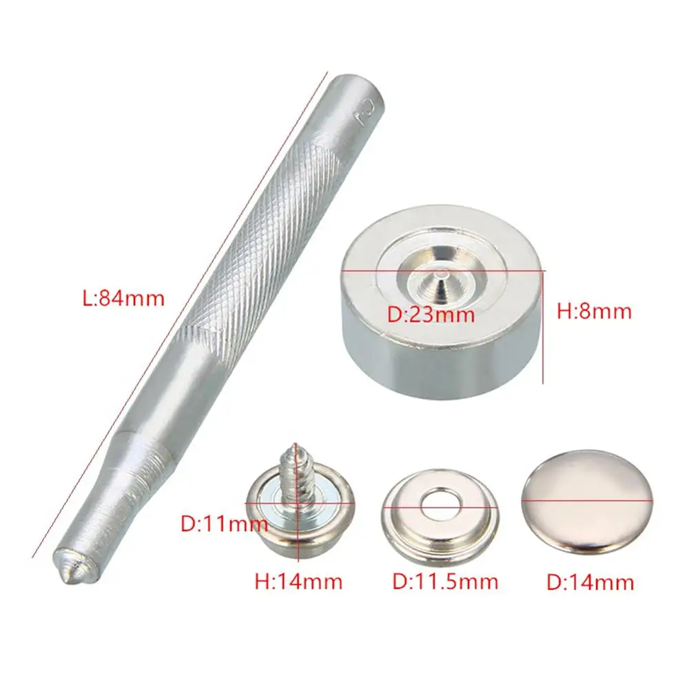 152 шт. 10 мм Винт для ремонта лодок парусина ткань застежка крышка кнопочный разъем