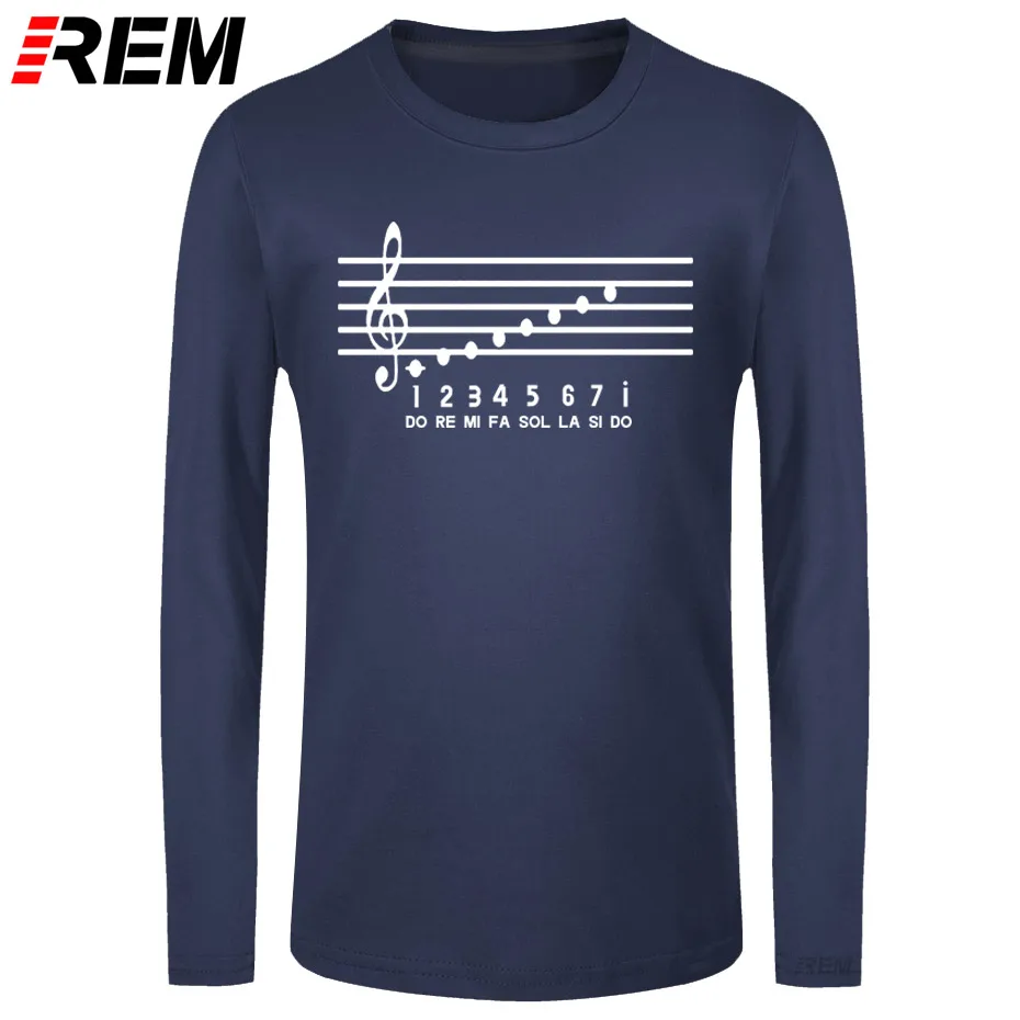 

REM long sleeve tee Piano Notes Anime men T-shirt Harajuku Streetwear Camisetas Tshirt Hombre Cotton t shirt men Funny t shirts