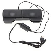 2021new usb2 0 stereo speaker clip on mini speaker speaker 3 5mm audio jack portable pc volume control soundbar notebook