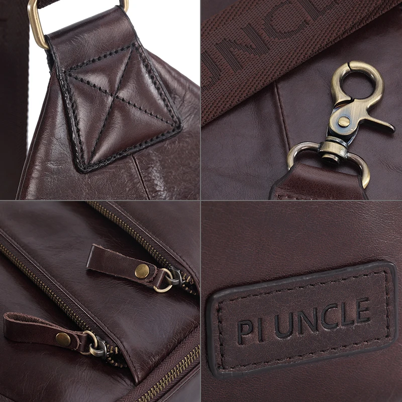 Сумка на плечо PI UNCLENew из натуральной кожи Повседневная Мягкая сумочка-слинг