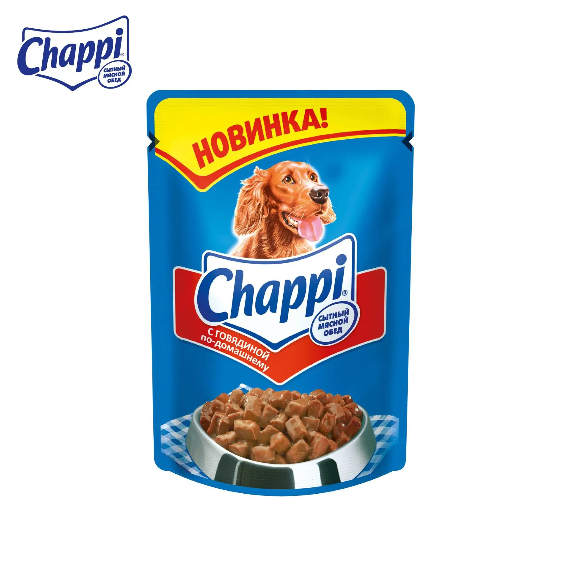 Влажный корм для собак Chappi &quotСытный мясной обед&quot Говядина по-домашнему 24 шт по